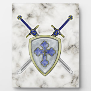 St. Michael - Schwerter und Schild Fotoplatte