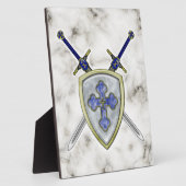 St. Michael - Schwerter und Schild Fotoplatte (Seite)