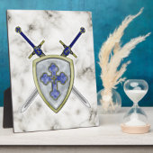 St. Michael - Schwerter und Schild Fotoplatte (Seite)