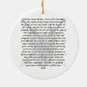 St Michael - Schwerter und Schild Keramikornament (Hinten)