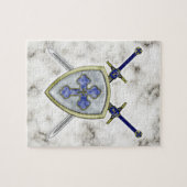 St Michael - Schwerter und Schild Puzzle (Horizontal)