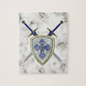 St Michael - Schwerter und Schild Puzzle (Vertikal)