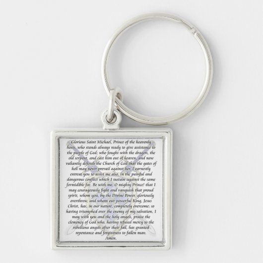 St Michael - Schwerter und Schild Schlüsselanhänger (Vorne)