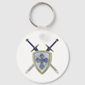 St. Michael - Schwerter und Schild Schlüsselanhänger (Vorderseite)