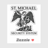 St. Michael Security System Religious Aufkleber (Blatt)