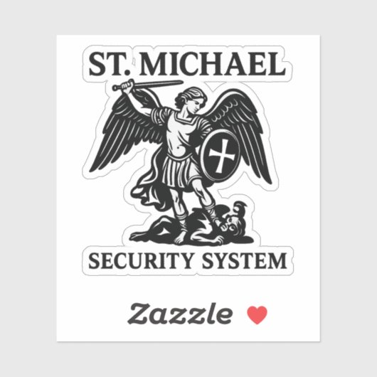St. Michael Security System Religious Aufkleber (Blatt)