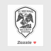 St. Michael Security System Religious Aufkleber (Blatt)