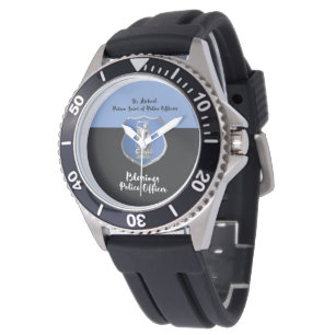 St. Michael Segnungen für den neuen Polizeibeamten Armbanduhr