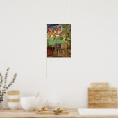 St. Michael Slay der Drache Poster (Küche)