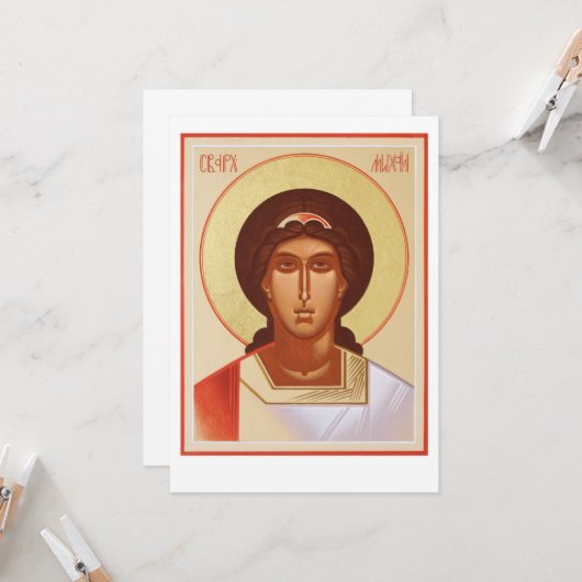 St. Michael the Archangel (Vorderseite/Rückseite Beispiel)