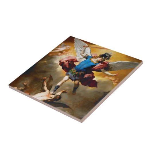 St. Michael the Archangel 13B Keramik Tile Fliese (Seite)