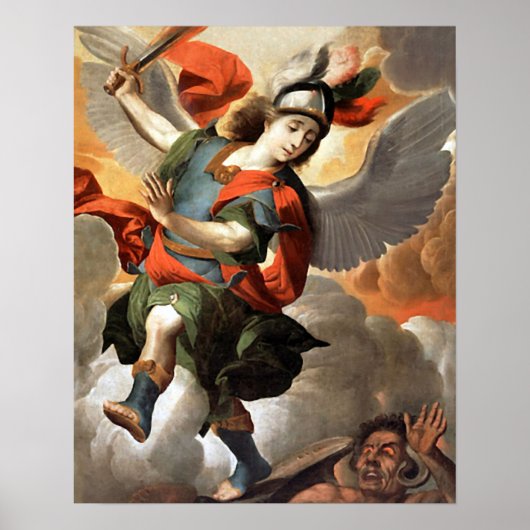 St Michael the Archangel 3 Angel Poster Print (Vorne)