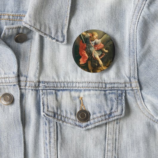 St. Michael the Archangel Button (Beispiel)