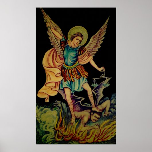St. Michael The ArchAngel Canvas Print Poster (Vorne)