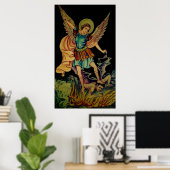St. Michael The ArchAngel Canvas Print Poster (Heimbüro)