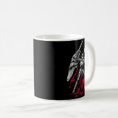 St Michael The Archangel Defeats Satan Catholic Kaffeetasse (VorderseiteRechts)