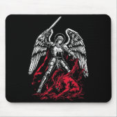 St Michael The Archangel Defeats Satan Catholic  Mousepad (Vorne)