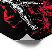 St Michael The Archangel Defeats Satan Catholic  Poster (Ecke)