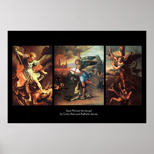 St MICHAEL THE ARCHANGEL FEINE KUNST COLLECTION Poster (Vorne)
