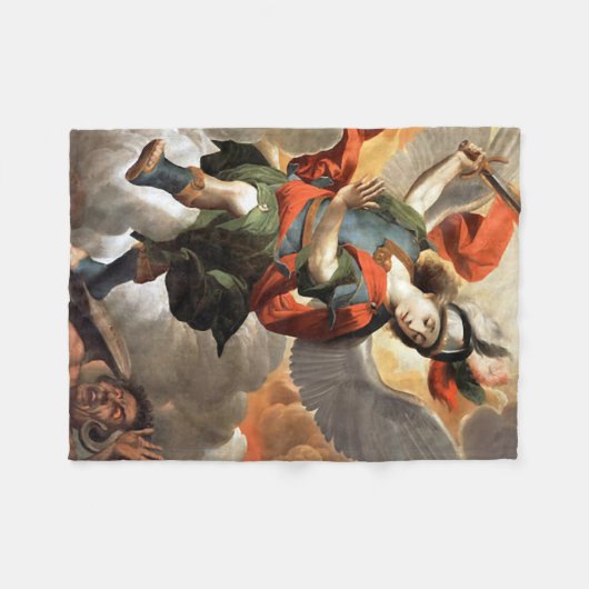 St Michael the Archangel Fleece Blanket (Vorderseite (Horizontal))