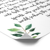 St. Michael The Archangel Gebet Print Poster (Ecke)