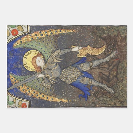 St. Michael the Archangel Geschenkpapier Set (Vorderseite)