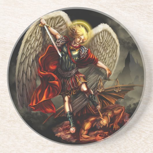 St. Michael the Archangel Getränkeuntersetzer (Vorne)