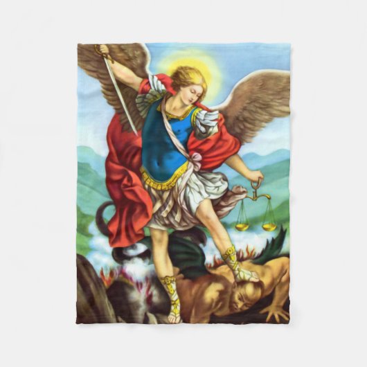 St. Michael the Archangel Katholic Fleece Blanket (Vorderseite)