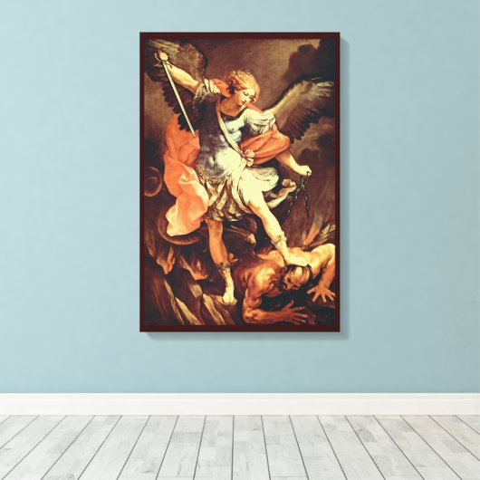St. Michael the Archangel Leinwanddruck (Insitu (Holzboden))