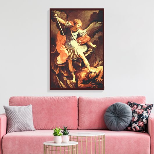 St. Michael the Archangel Leinwanddruck (Insitu (Wohnzimmer))