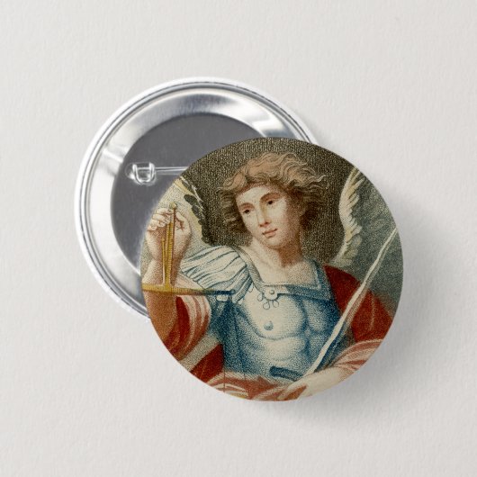 St. Michael the Archangel (M 010) Button (Vorne & Hinten)