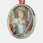 St. Michael the Archangel (M 010) Ornament Aus Metall (Links)