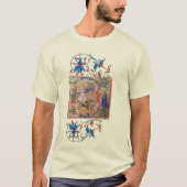 St. Michael the Archangel Monogram Antique Miniatu T-Shirt (Vorderseite)