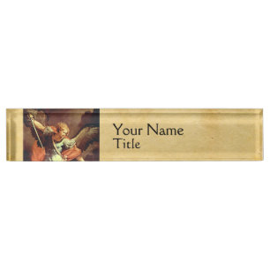 St. Michael the Archangel Parchment Namensplakette