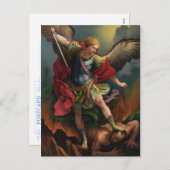St. Michael the Archangel Postcard Feiertagspostkarte (Vorne/Hinten)
