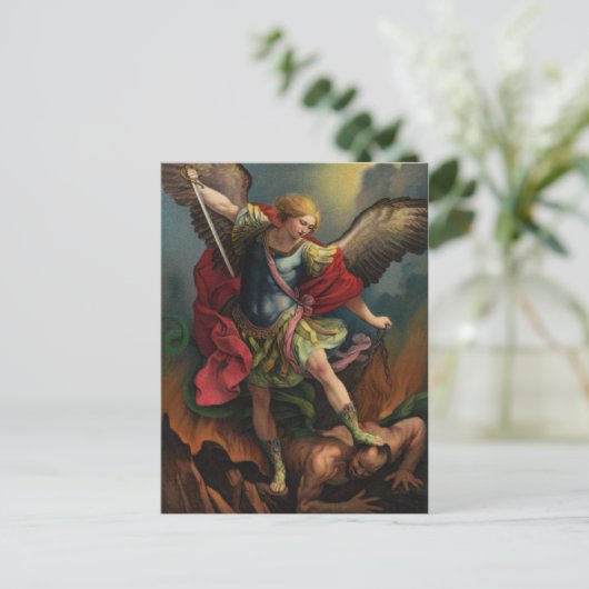 St. Michael the Archangel Postcard Postkarte (Stehend Vorderseite)