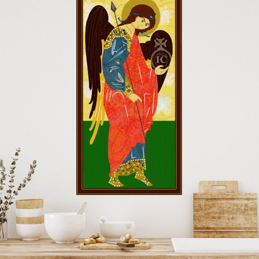 St. Michael the Archangel Poster (Küche)