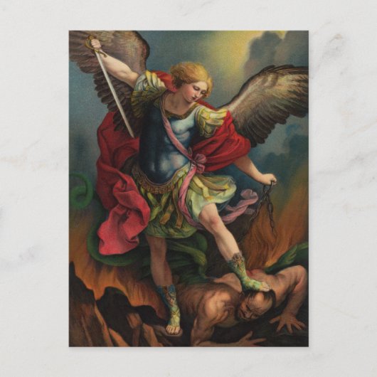 St. Michael the Archangel Praetkarte Postkarte (Vorderseite)