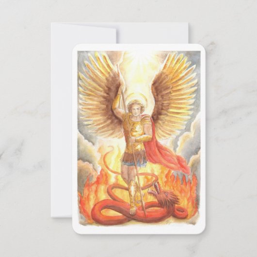 St.Michael the Archangel Prayer Card Einladung (Vorderseite)