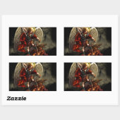 St. Michael the Archangel Rechteckiger Aufkleber (Blatt)