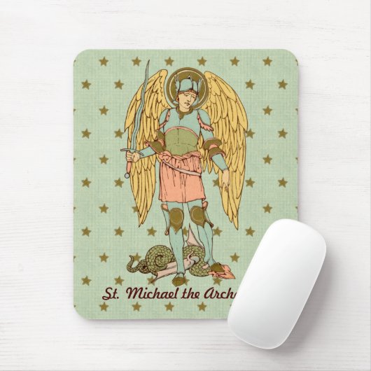 St. Michael the Archangel (RLS 12) (Stil 2) Mousepad (Mit Mouse)