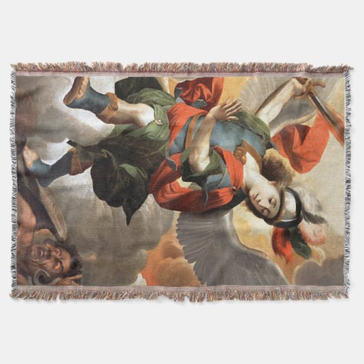 St Michael the Archangel Throw Blanket Decke (Vorderseite)