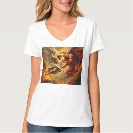 St. Michael the Archangel Women's V-neck T-Shirt