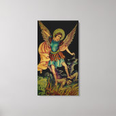St. Michael The Archangel Wrapped Canvas Print Leinwanddruck (Vorderseite)