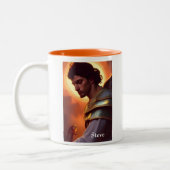 St. Michael The Archangel Zweifarbige Tasse (Links)