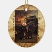 St Michael und das Drache-Gebet Keramik Ornament (Links)