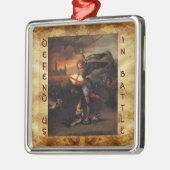 St. Michael und das Drachengebet Ornament Aus Metall (Links)