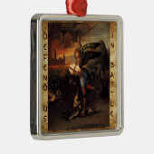 St. Michael und das Drachengebet Silbernes Ornament (Rechts)