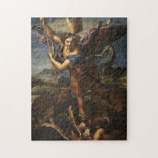 St Michael und das Satan - RAPHAEL Puzzle (Vertikal)