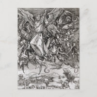 St. Michael und der Drache, aus einem Lateinischen